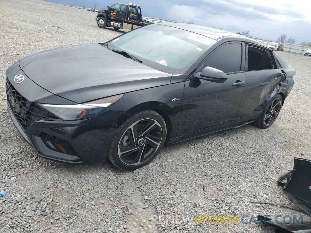 1 Photograph of a damaged car KMHLR4AFXPU399480 HYUNDAI ELANTRA 2023