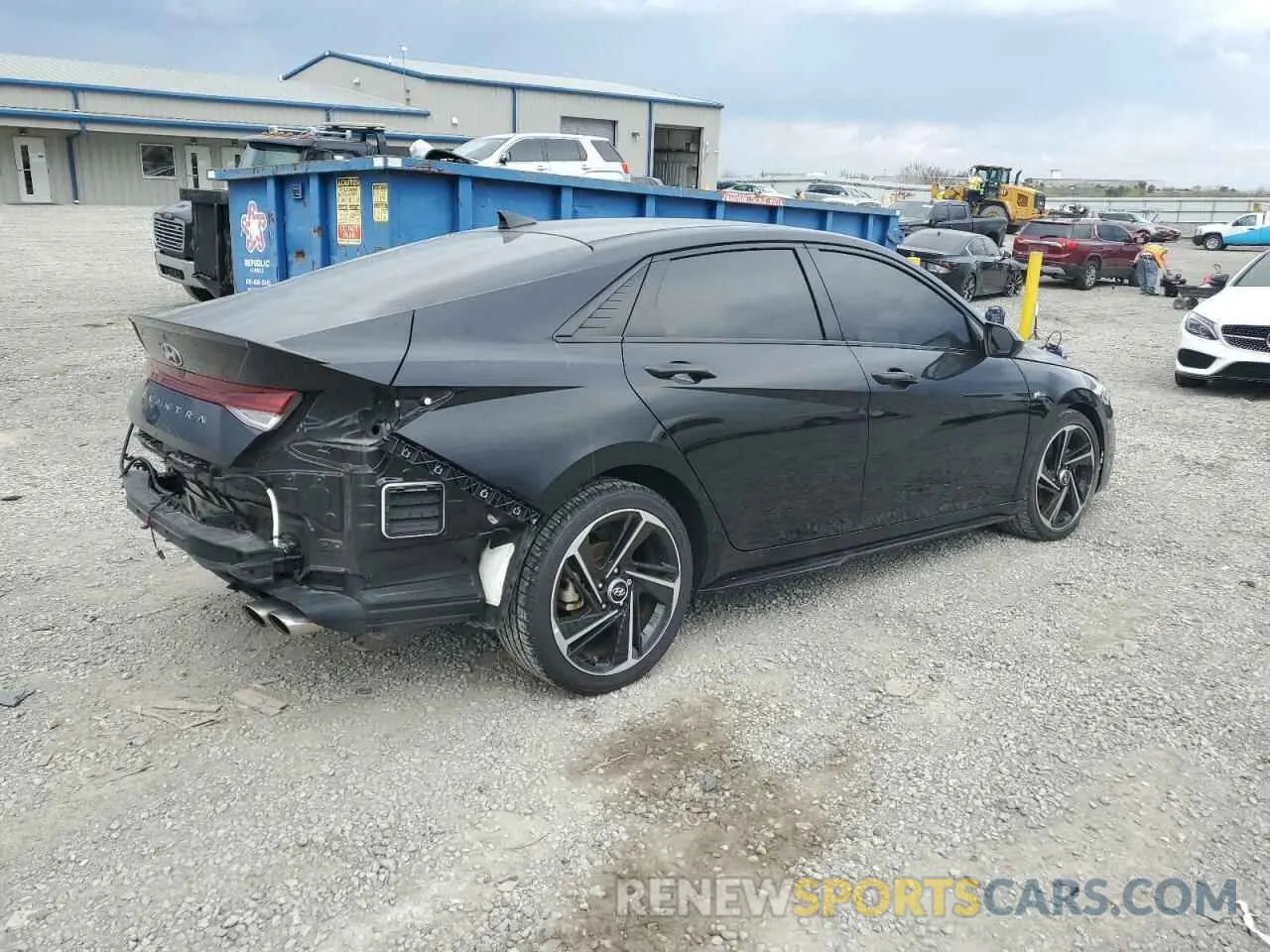 3 Photograph of a damaged car KMHLR4AFXPU399480 HYUNDAI ELANTRA 2023