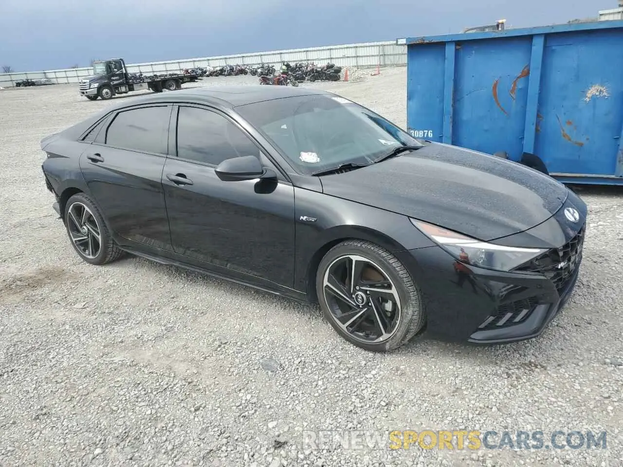 4 Photograph of a damaged car KMHLR4AFXPU399480 HYUNDAI ELANTRA 2023