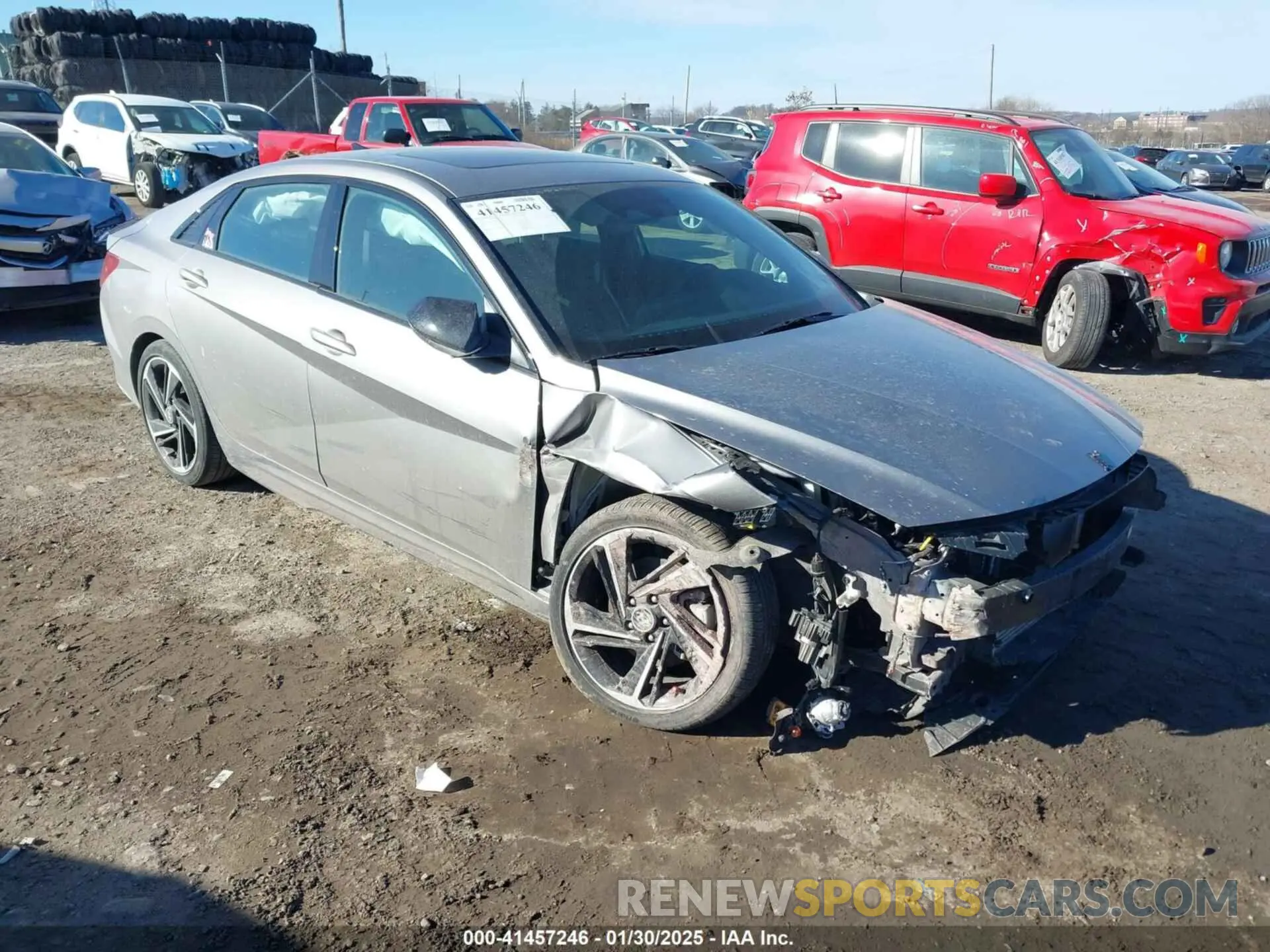 1 Photograph of a damaged car KMHLR4AFXPU526812 HYUNDAI ELANTRA 2023