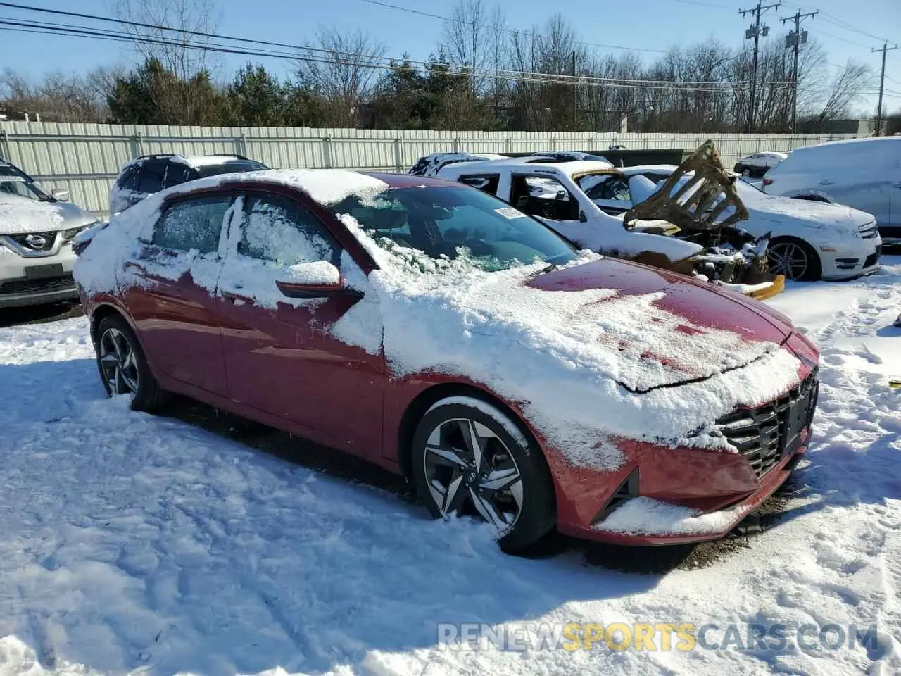 4 Фотография поврежденного автомобиля KMHLS4AG1PU603693 HYUNDAI ELANTRA 2023