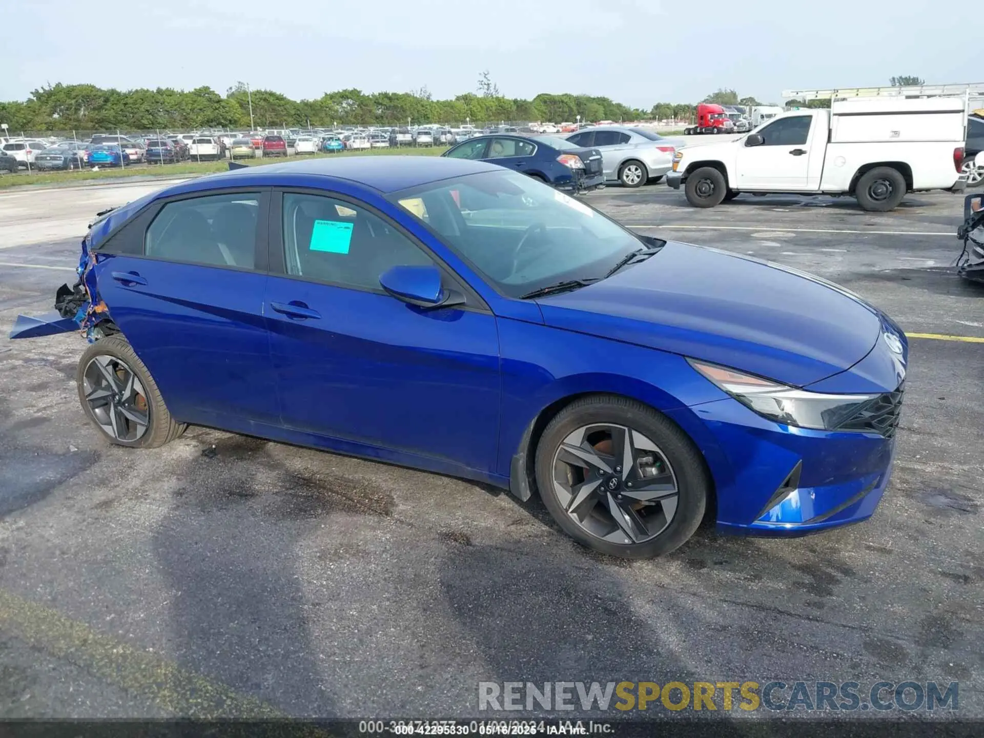 1 Photograph of a damaged car KMHLS4AG2PU487341 HYUNDAI ELANTRA 2023