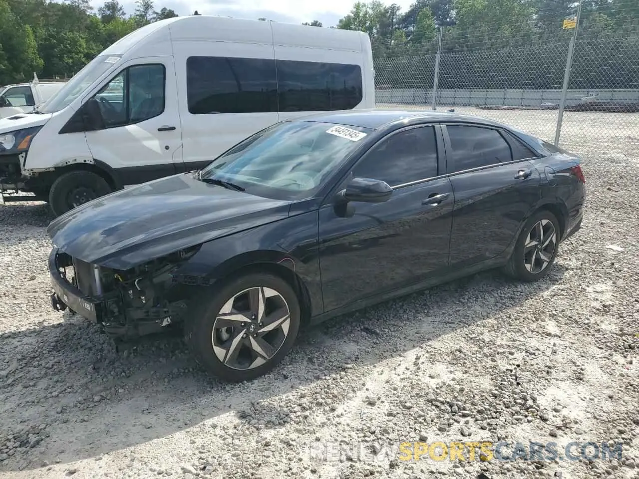 1 Photograph of a damaged car KMHLS4AG2PU524937 HYUNDAI ELANTRA 2023