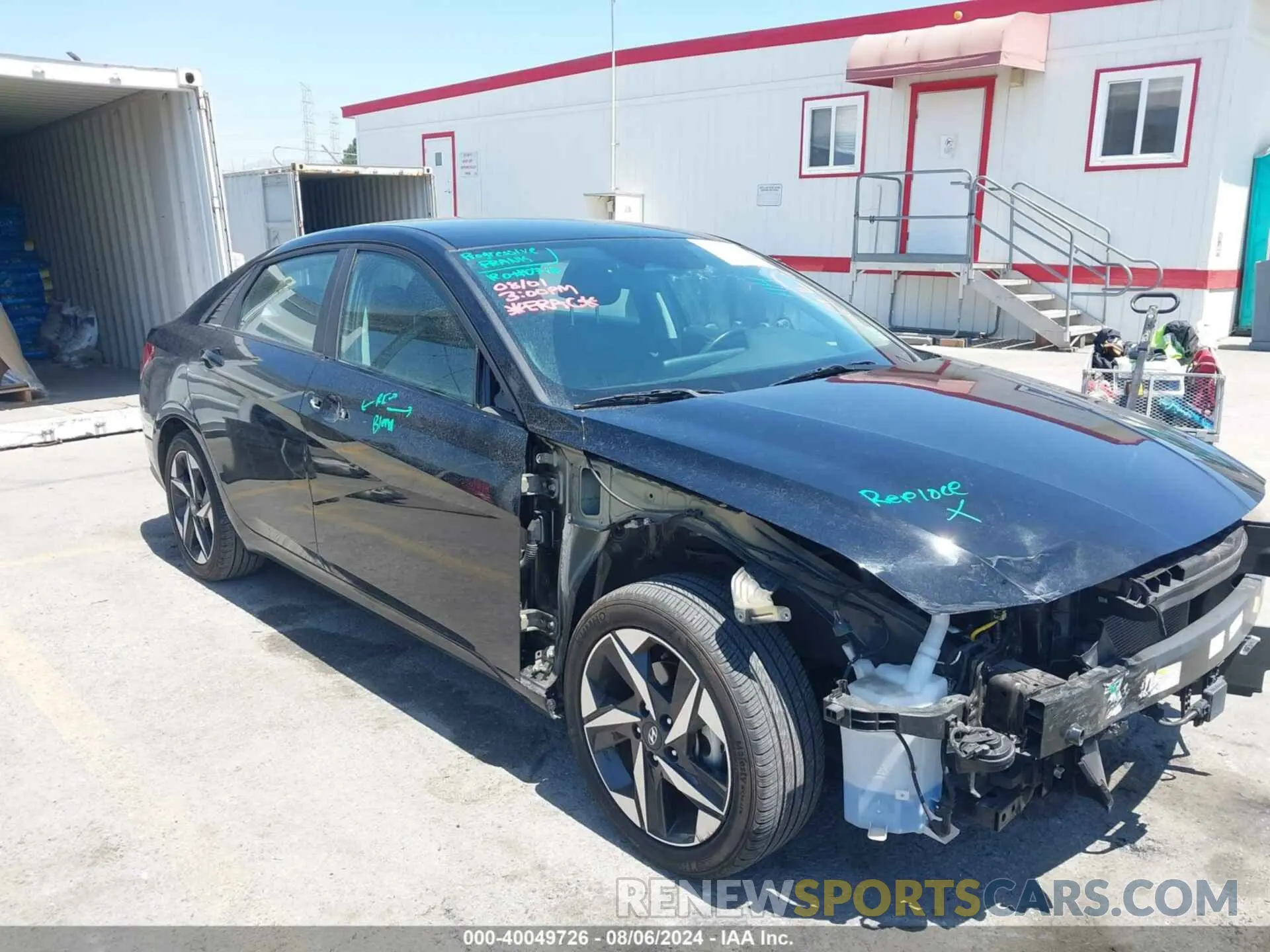 1 Photograph of a damaged car KMHLS4AG3PU430131 HYUNDAI ELANTRA 2023