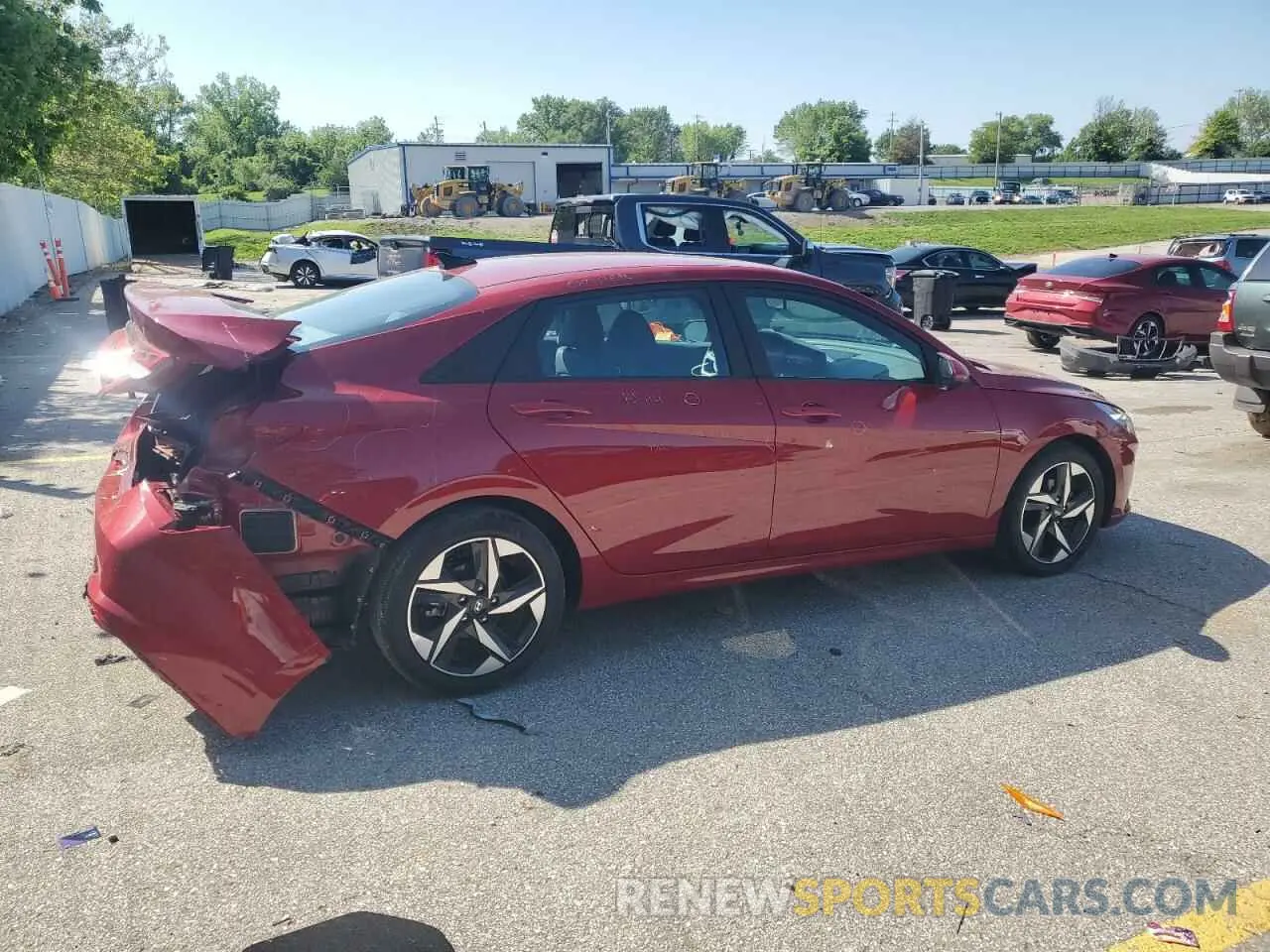 3 Photograph of a damaged car KMHLS4AG3PU500159 HYUNDAI ELANTRA 2023