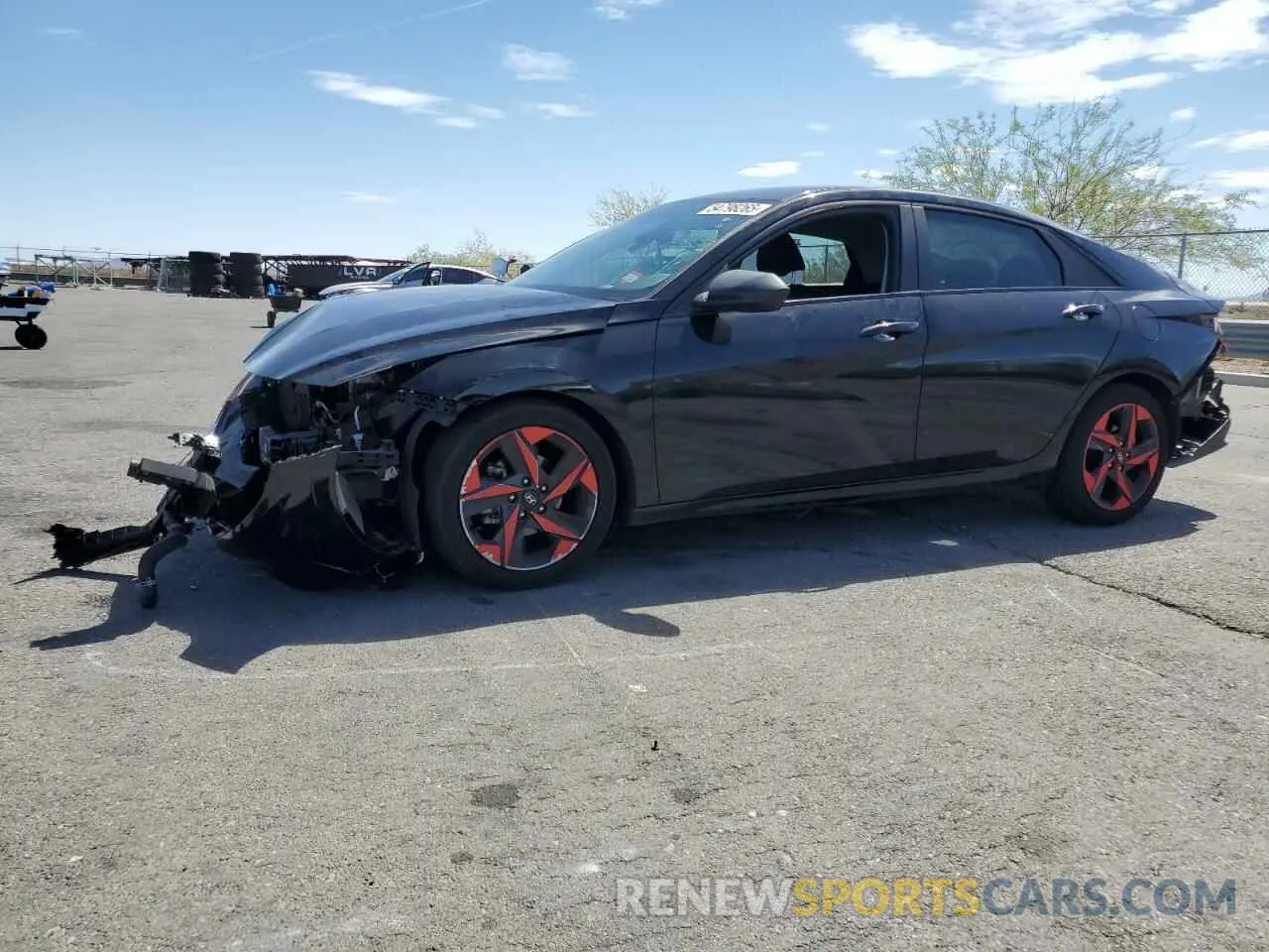 1 Photograph of a damaged car KMHLS4AG3PU515115 HYUNDAI ELANTRA 2023