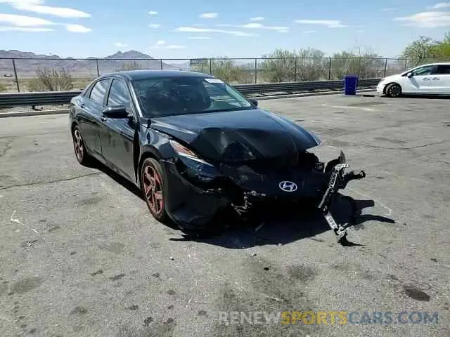14 Photograph of a damaged car KMHLS4AG3PU515115 HYUNDAI ELANTRA 2023