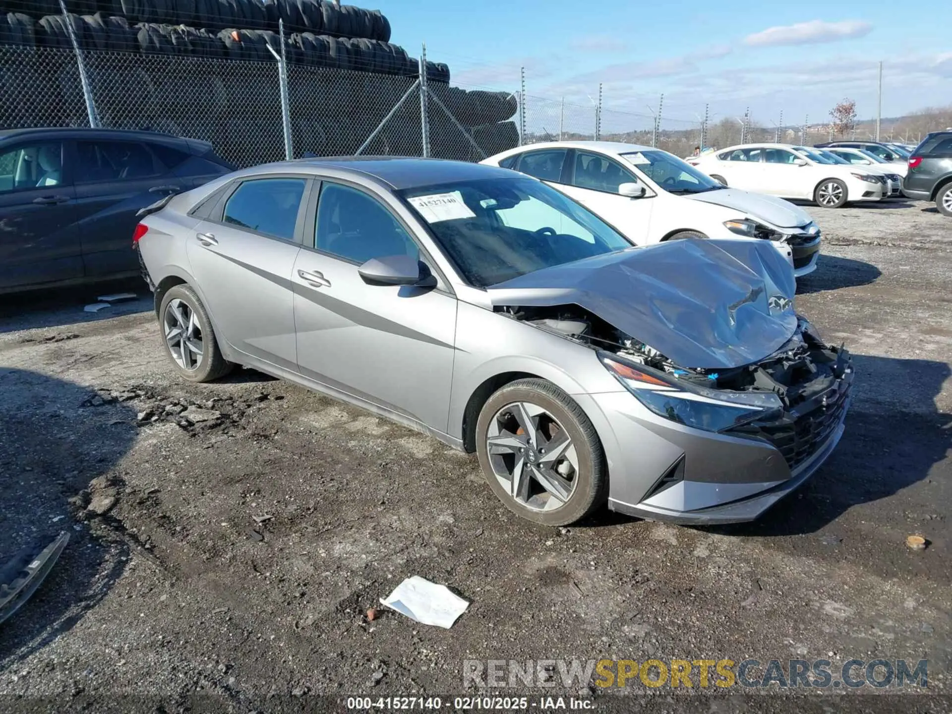 1 Photograph of a damaged car KMHLS4AG3PU548390 HYUNDAI ELANTRA 2023