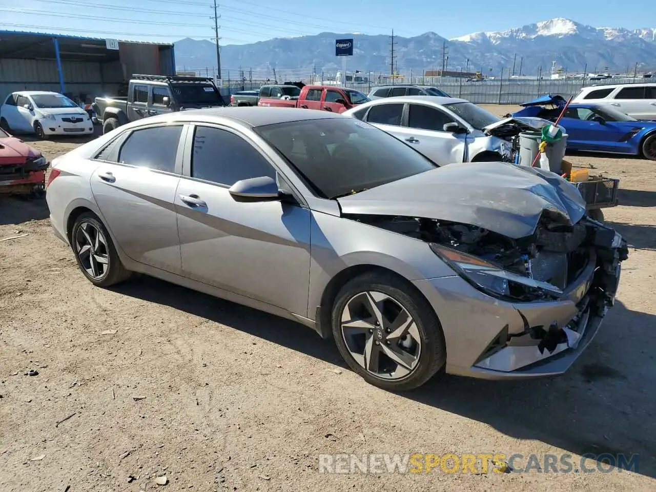 4 Фотография поврежденного автомобиля KMHLS4AG3PU571913 HYUNDAI ELANTRA 2023