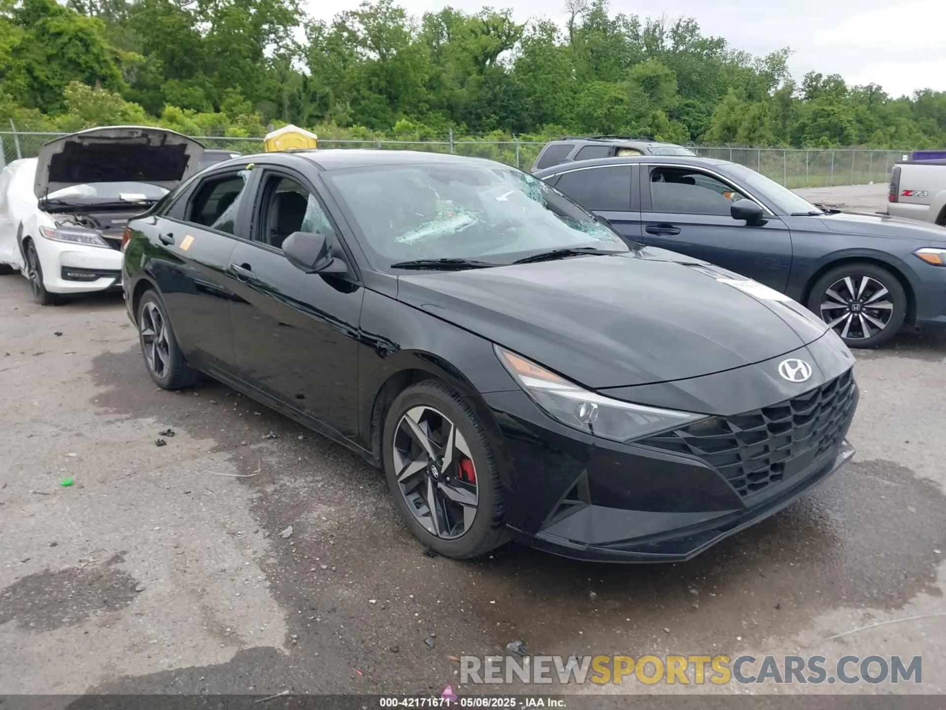 1 Photograph of a damaged car KMHLS4AG3PU572771 HYUNDAI ELANTRA 2023