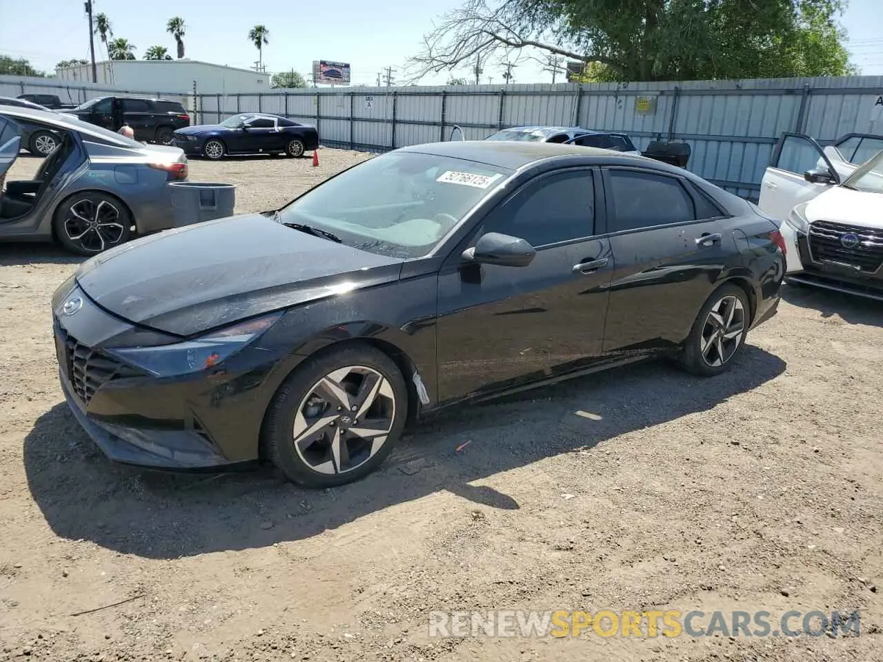 1 Photograph of a damaged car KMHLS4AG3PU596746 HYUNDAI ELANTRA 2023