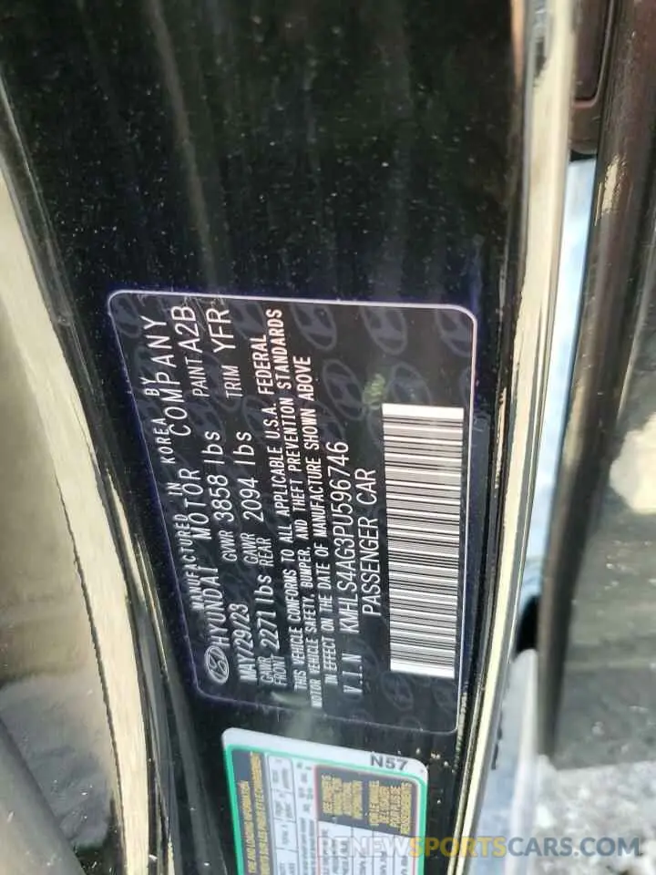12 Photograph of a damaged car KMHLS4AG3PU596746 HYUNDAI ELANTRA 2023