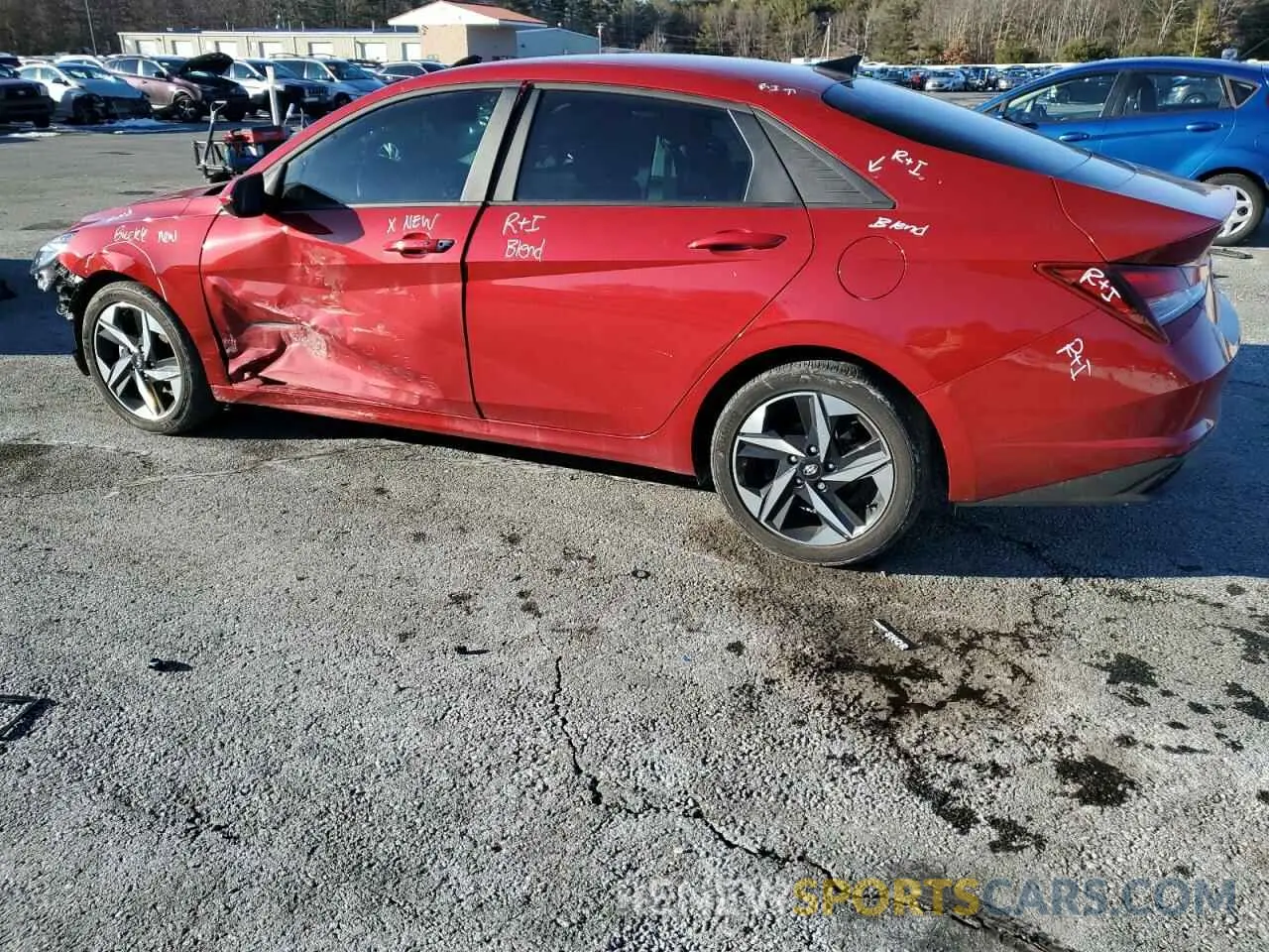 2 Photograph of a damaged car KMHLS4AG4PU384163 HYUNDAI ELANTRA 2023
