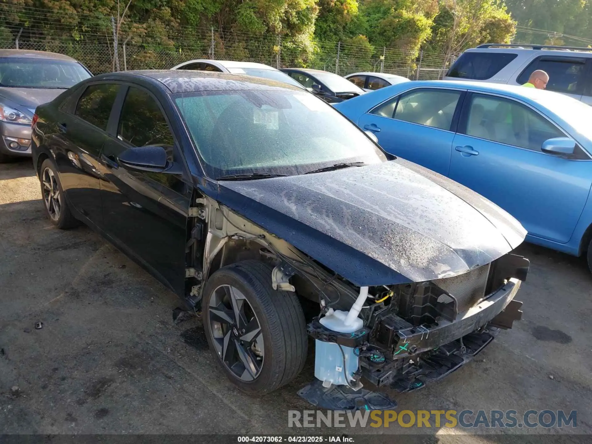 1 Photograph of a damaged car KMHLS4AG4PU526639 HYUNDAI ELANTRA 2023
