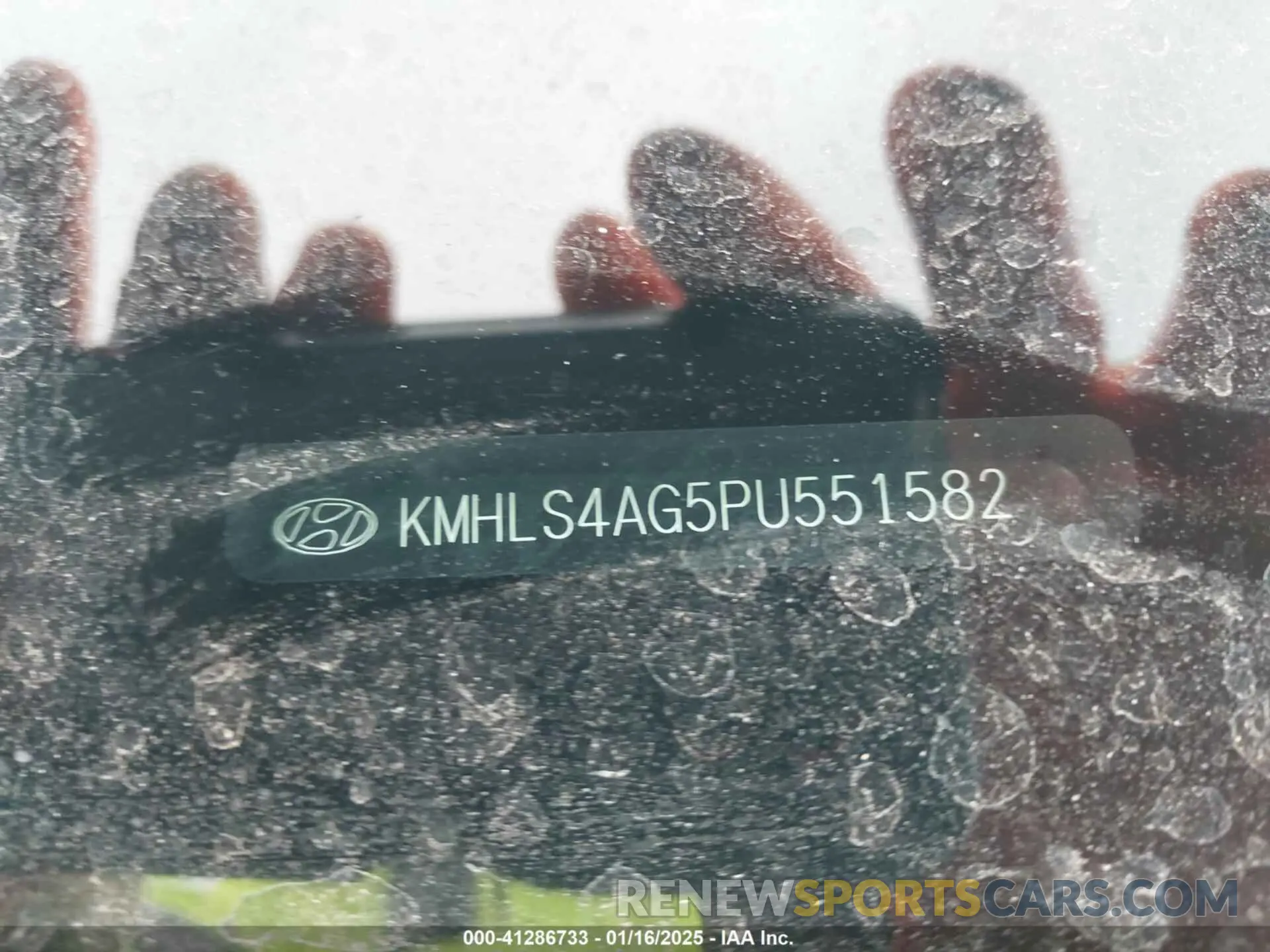 9 Фотография поврежденного автомобиля KMHLS4AG5PU551582 HYUNDAI ELANTRA 2023