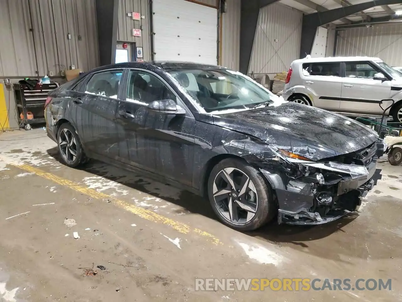 4 Фотография поврежденного автомобиля KMHLS4AG6PU383371 HYUNDAI ELANTRA 2023