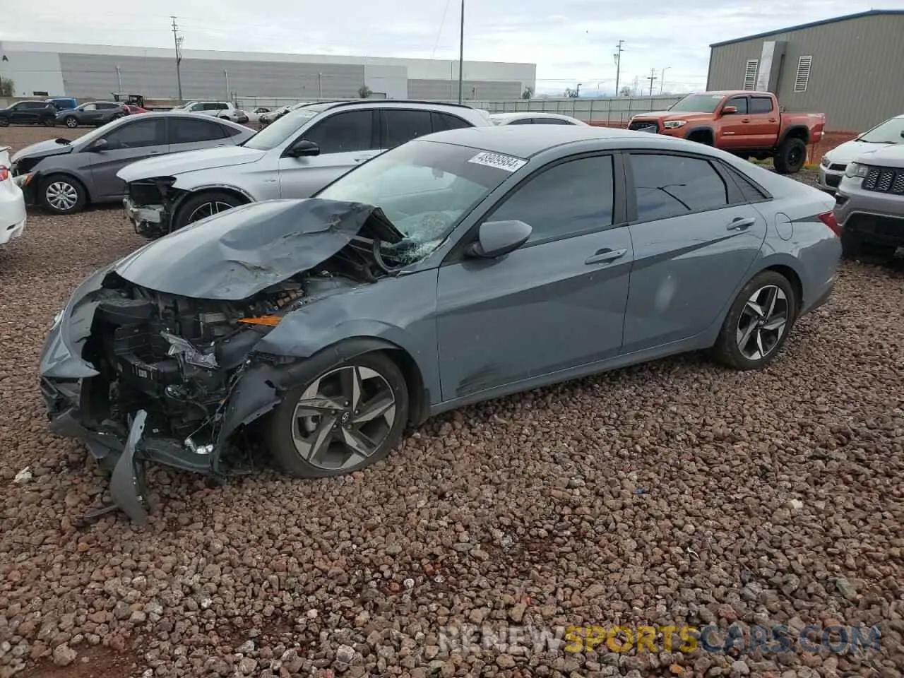 1 Photograph of a damaged car KMHLS4AG6PU418488 HYUNDAI ELANTRA 2023