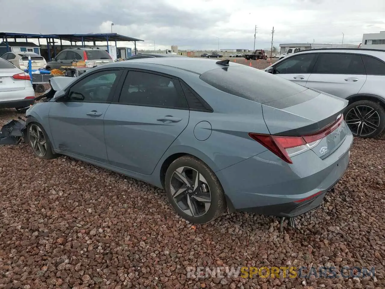 2 Photograph of a damaged car KMHLS4AG6PU418488 HYUNDAI ELANTRA 2023
