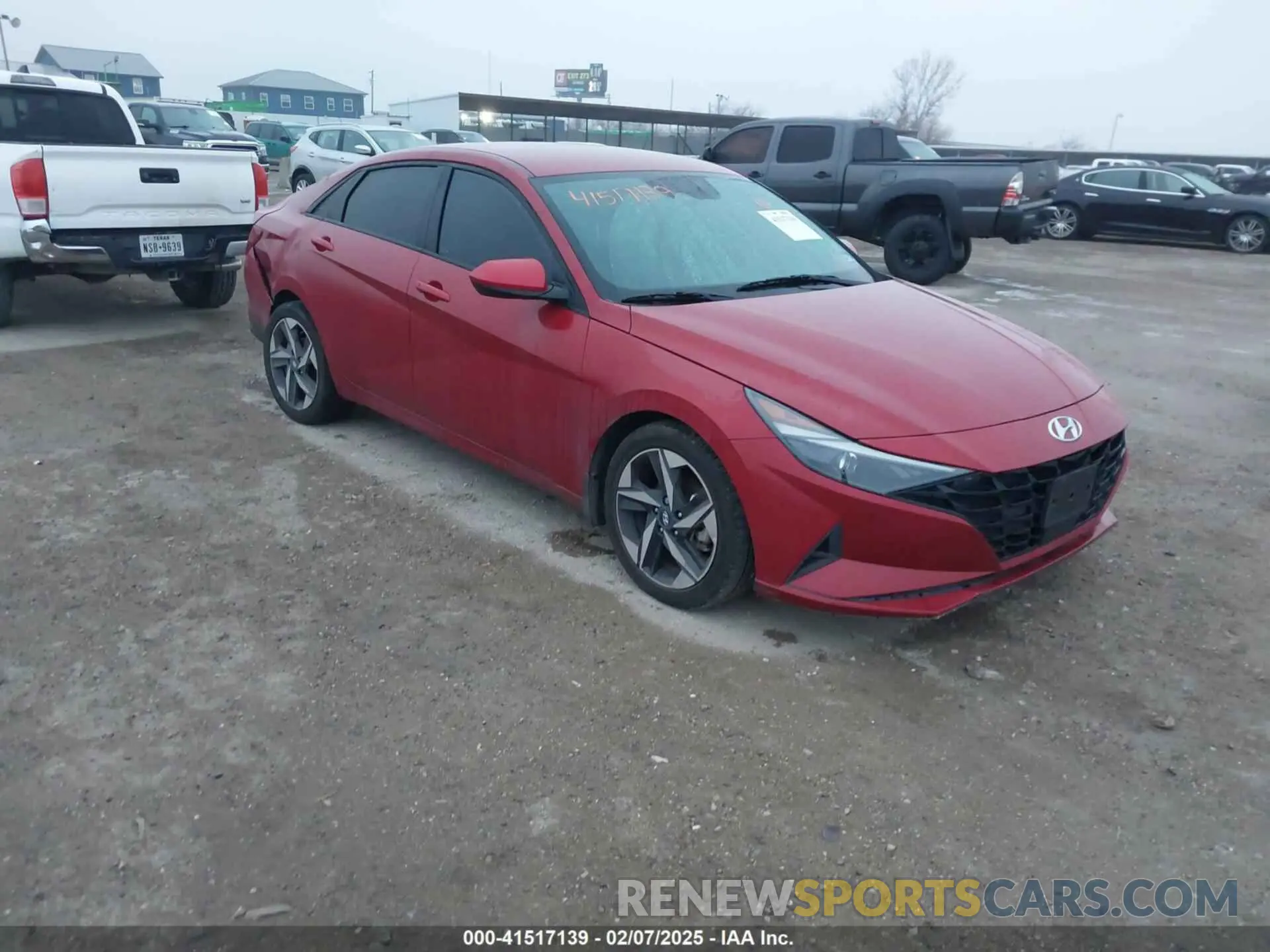 1 Photograph of a damaged car KMHLS4AG6PU503587 HYUNDAI ELANTRA 2023
