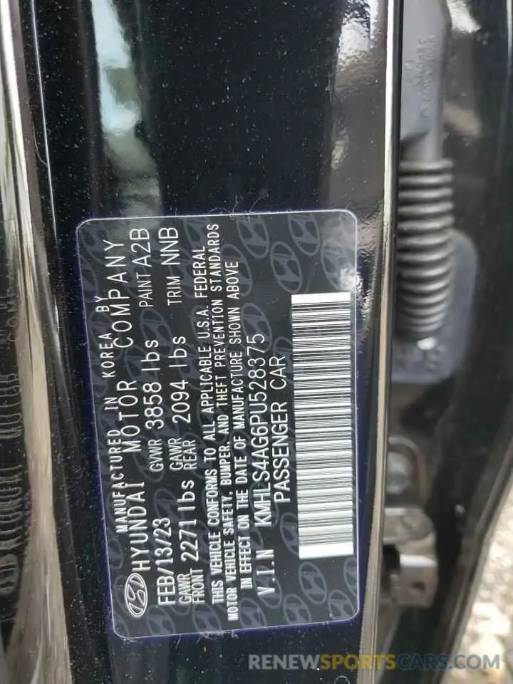 14 Фотография поврежденного автомобиля KMHLS4AG6PU528375 HYUNDAI ELANTRA 2023