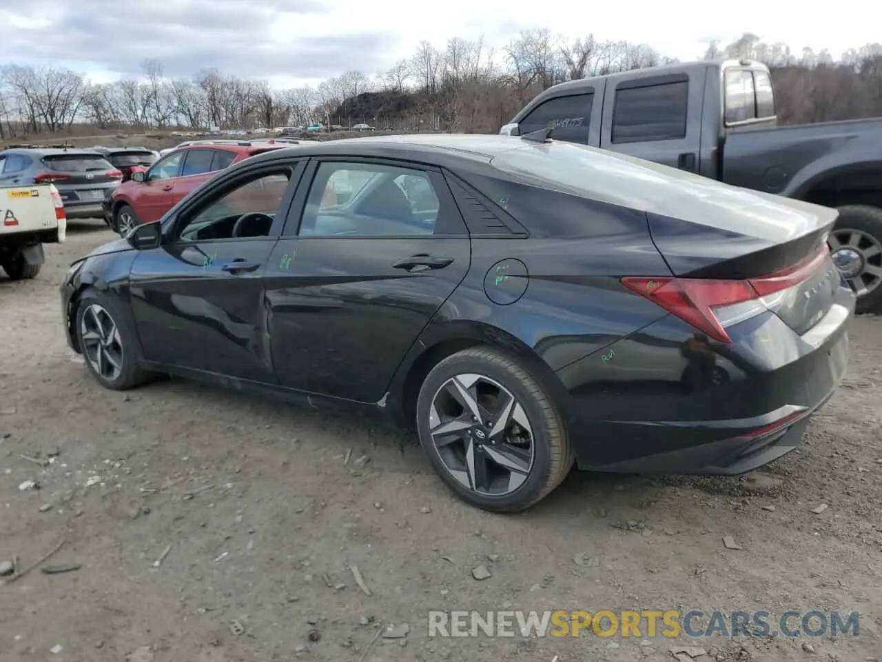 2 Photograph of a damaged car KMHLS4AG7PU516011 HYUNDAI ELANTRA 2023