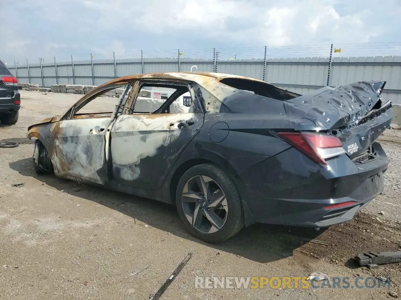2 Photograph of a damaged car KMHLS4AG7PU568951 HYUNDAI ELANTRA 2023