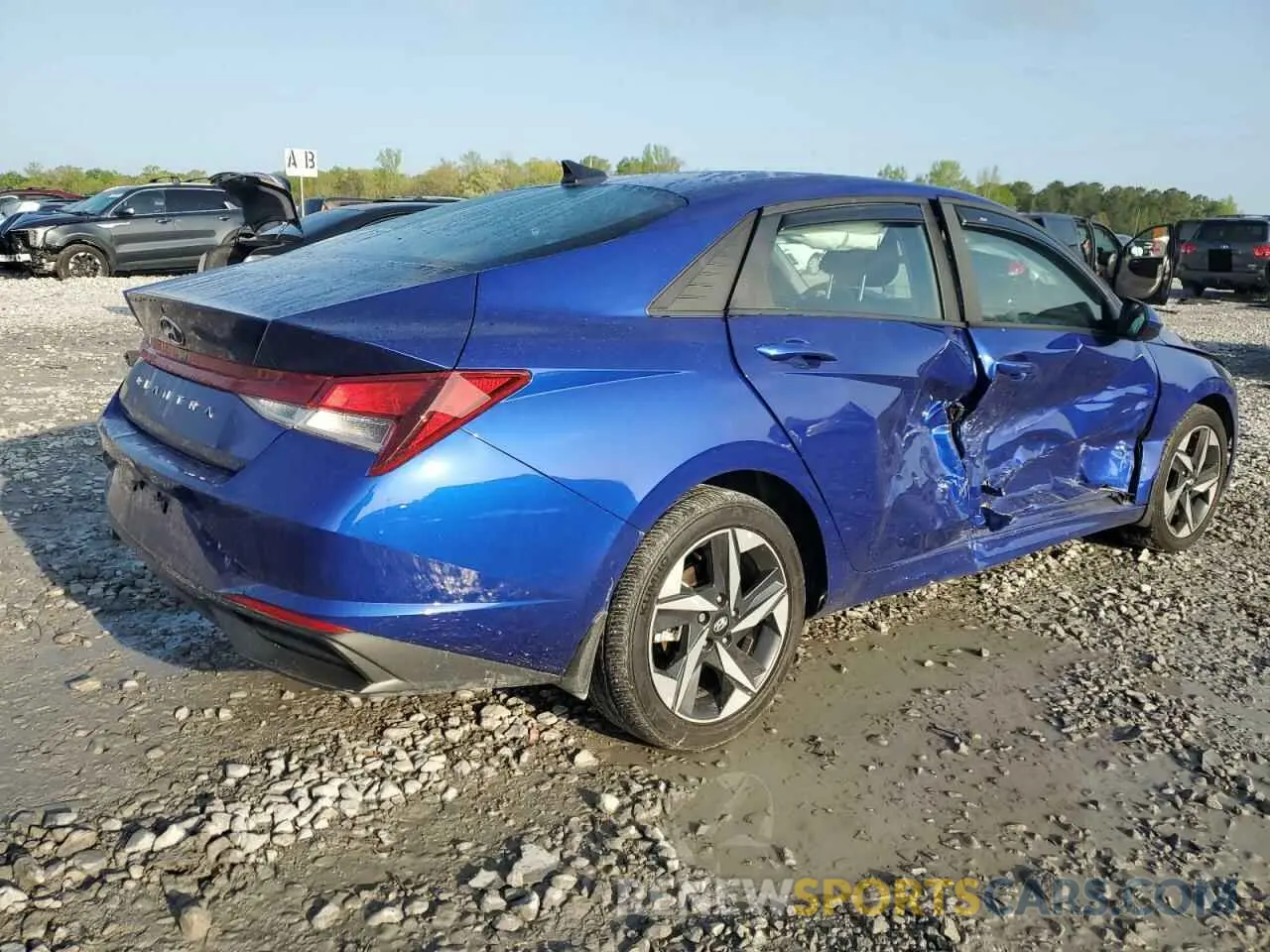3 Photograph of a damaged car KMHLS4AG7PU629439 HYUNDAI ELANTRA 2023