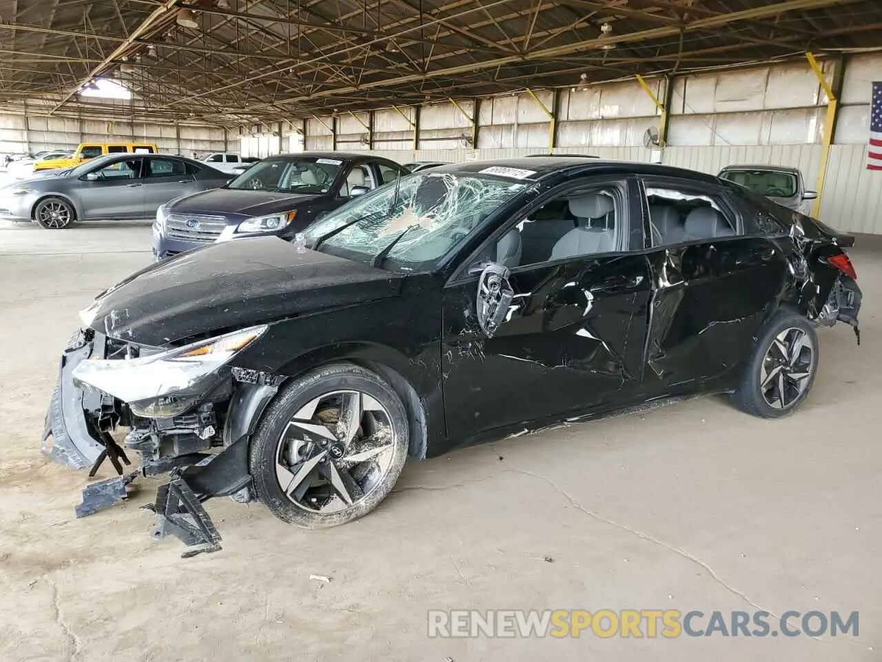 1 Photograph of a damaged car KMHLS4AG9PU426617 HYUNDAI ELANTRA 2023