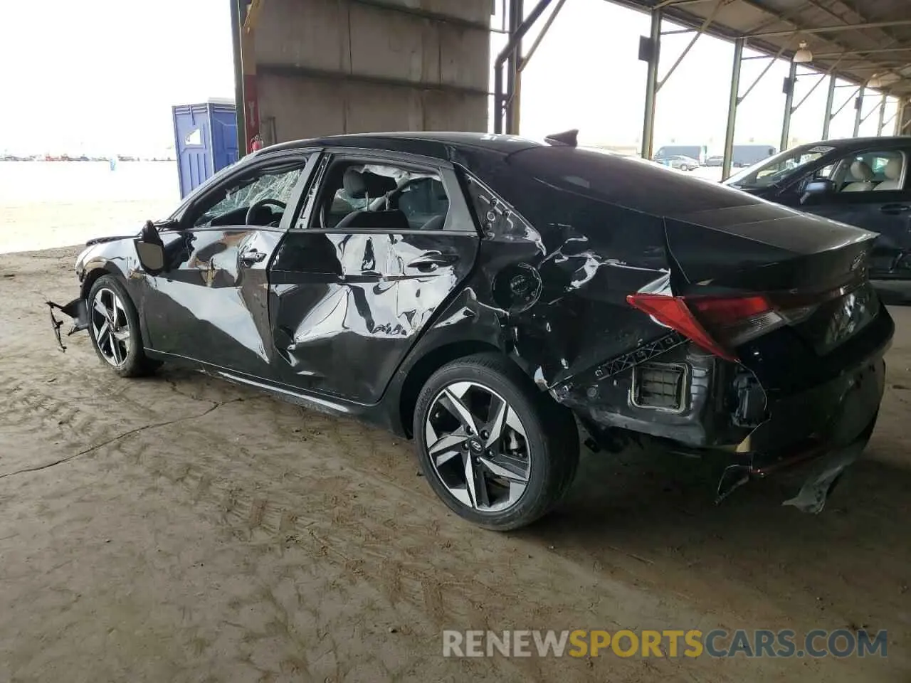 2 Photograph of a damaged car KMHLS4AG9PU426617 HYUNDAI ELANTRA 2023