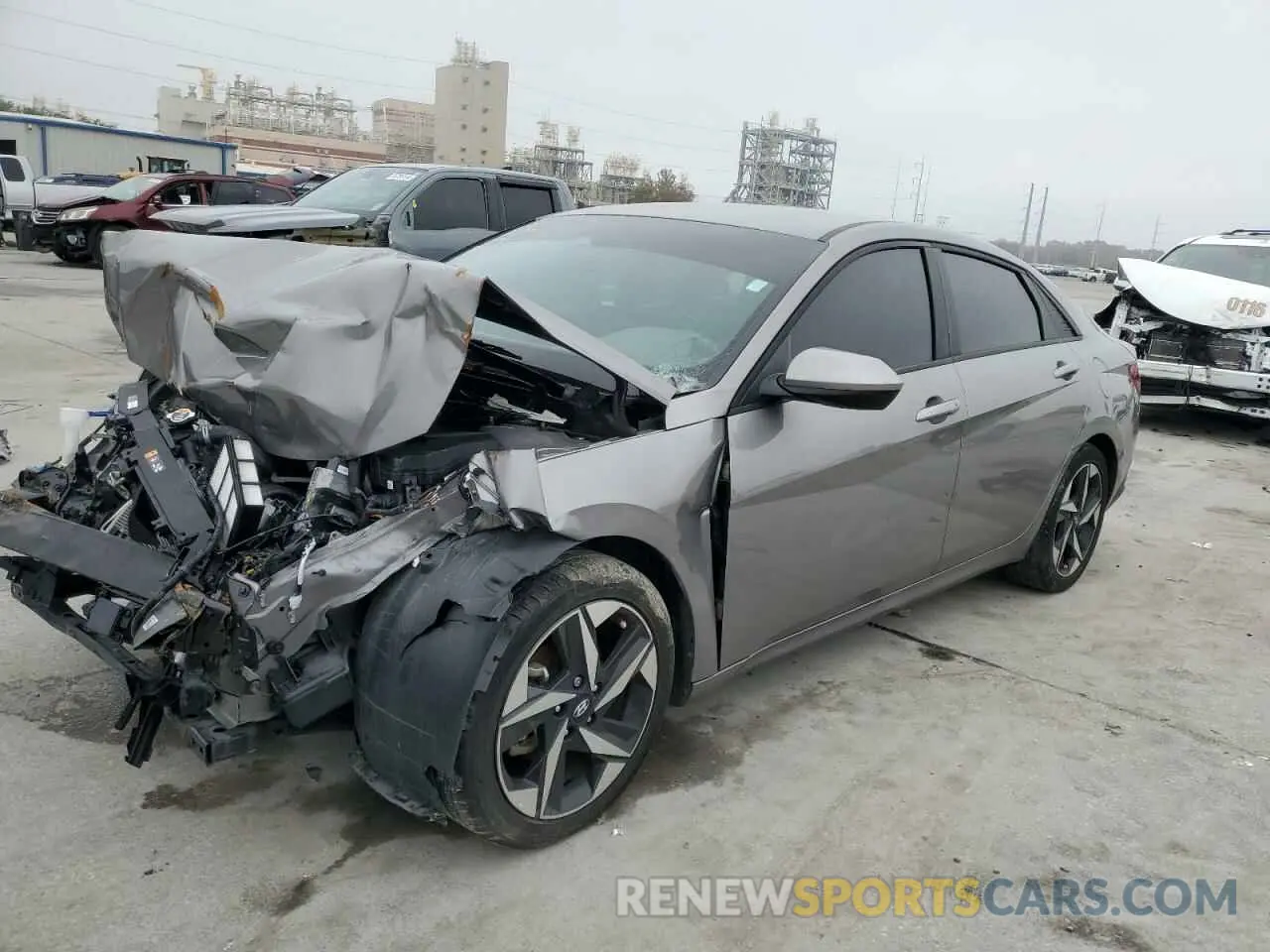 1 Photograph of a damaged car KMHLS4AG9PU520416 HYUNDAI ELANTRA 2023