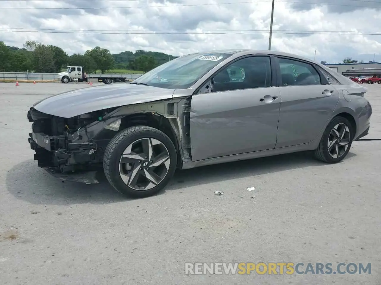 1 Photograph of a damaged car KMHLS4AG9PU576372 HYUNDAI ELANTRA 2023