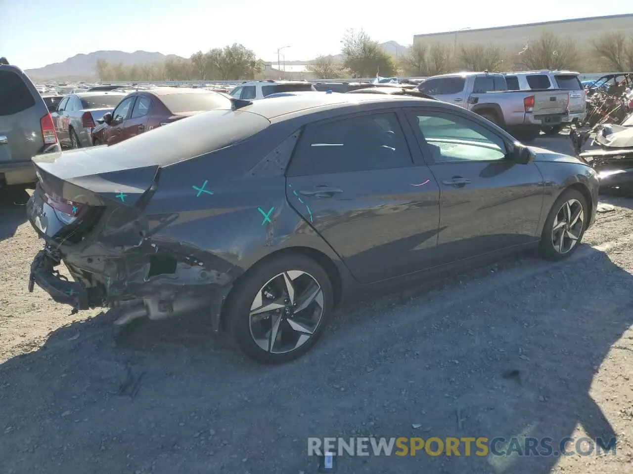 3 Photograph of a damaged car KMHLS4AG9PU601500 HYUNDAI ELANTRA 2023