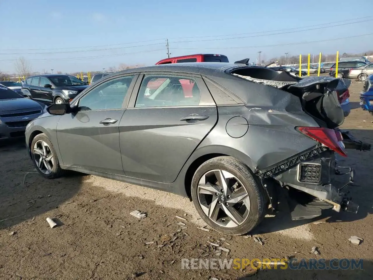 2 Фотография поврежденного автомобиля KMHLS4AG9PU605207 HYUNDAI ELANTRA 2023