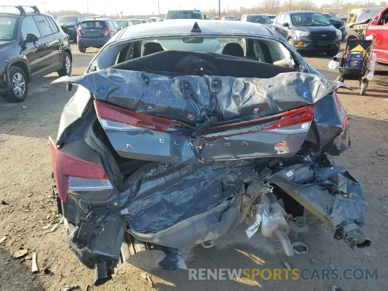 6 Фотография поврежденного автомобиля KMHLS4AG9PU605207 HYUNDAI ELANTRA 2023