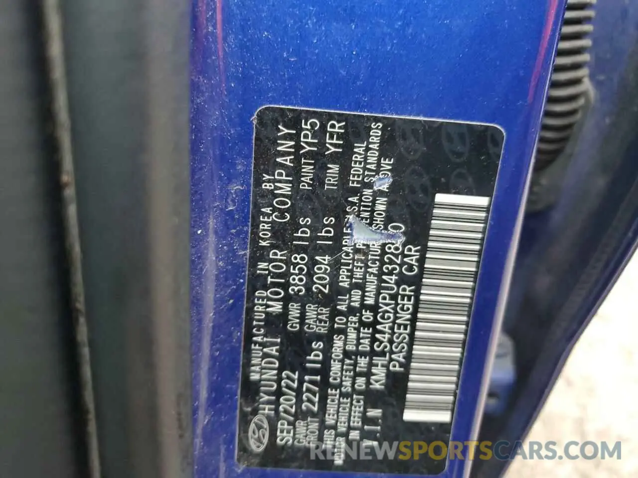 13 Фотография поврежденного автомобиля KMHLS4AGXPU432880 HYUNDAI ELANTRA 2023