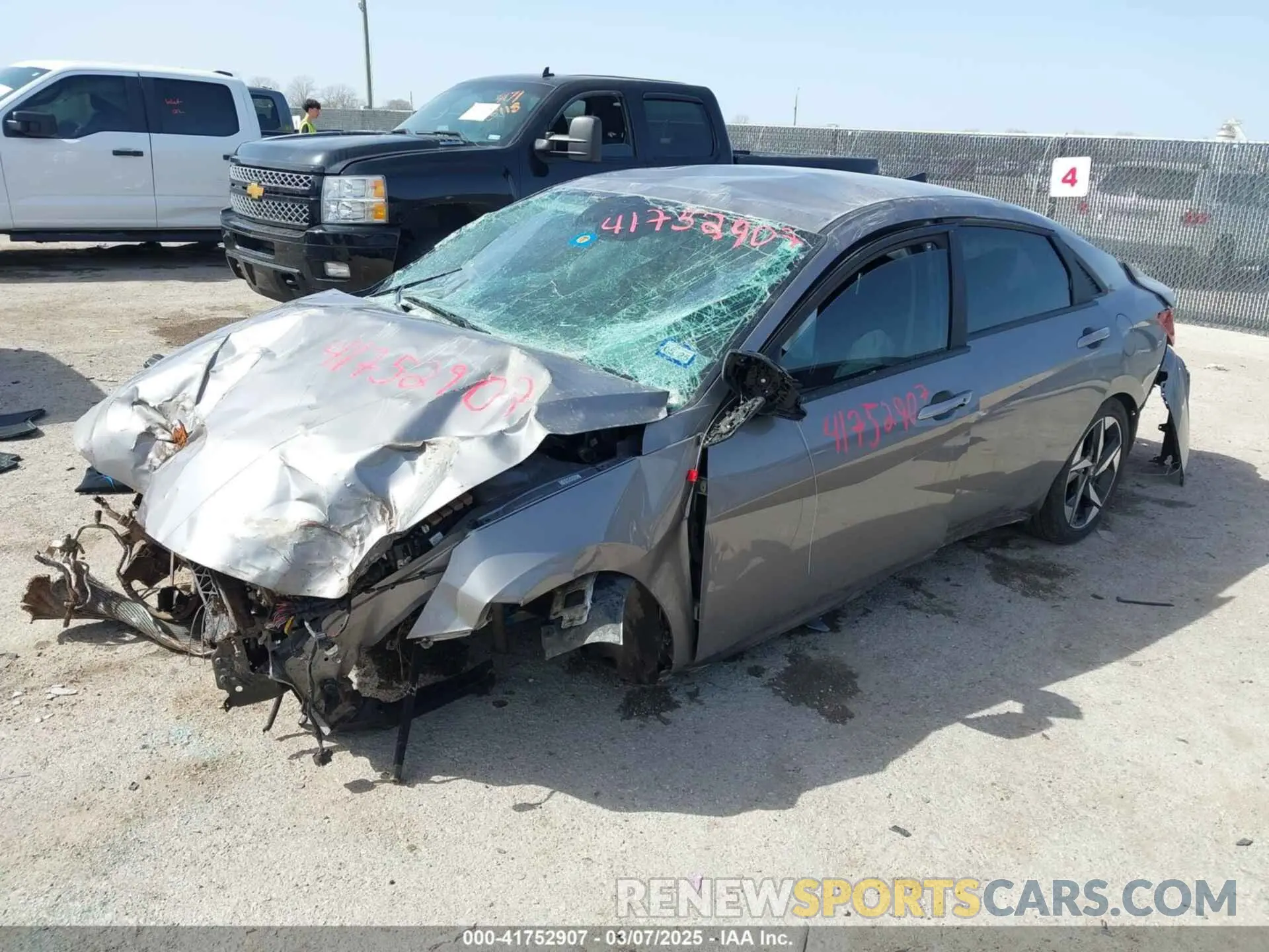 2 Фотография поврежденного автомобиля KMHLS4AGXPU561251 HYUNDAI ELANTRA 2023