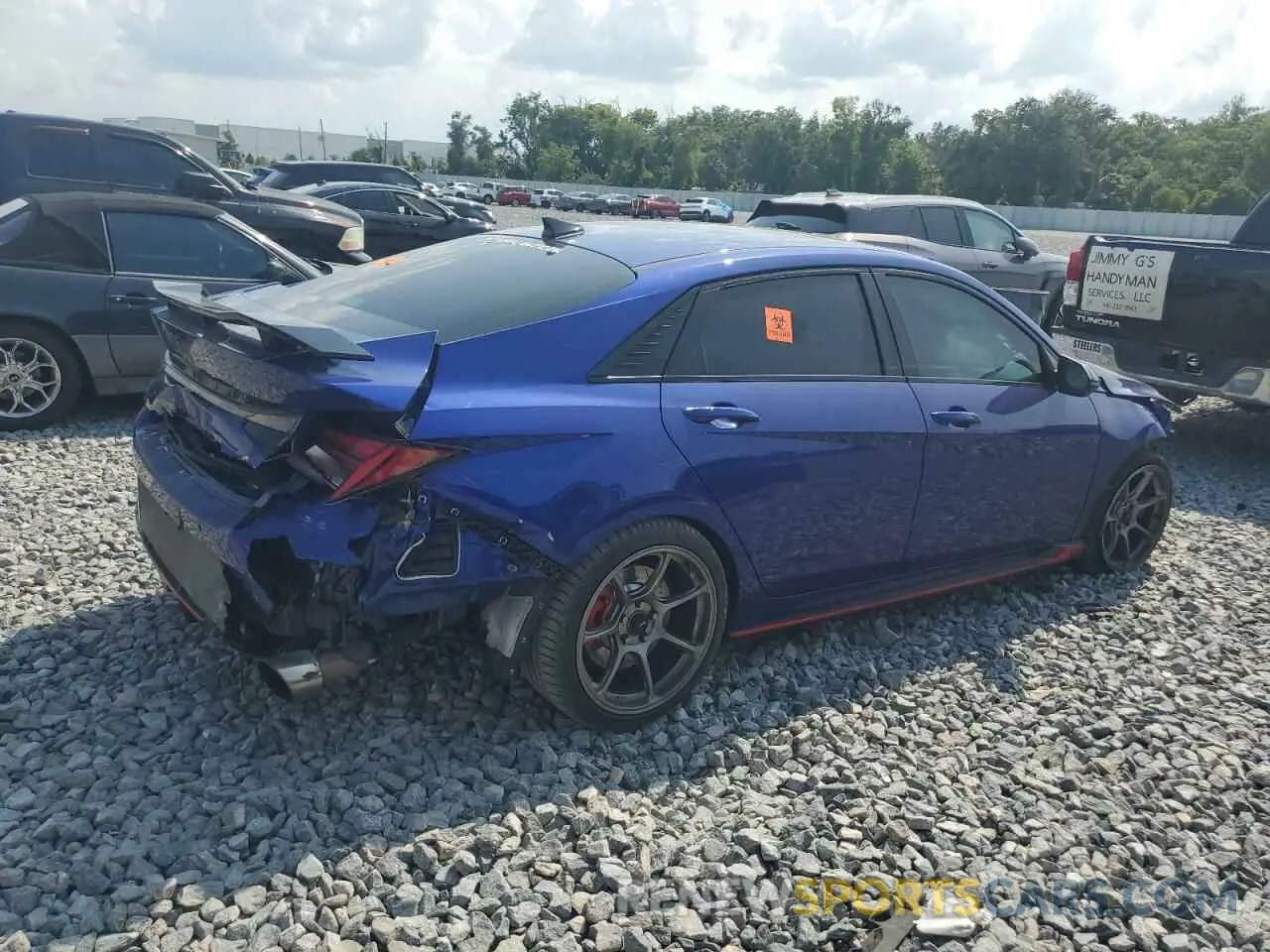 3 Photograph of a damaged car KMHLW4AK1PU011865 HYUNDAI ELANTRA 2023