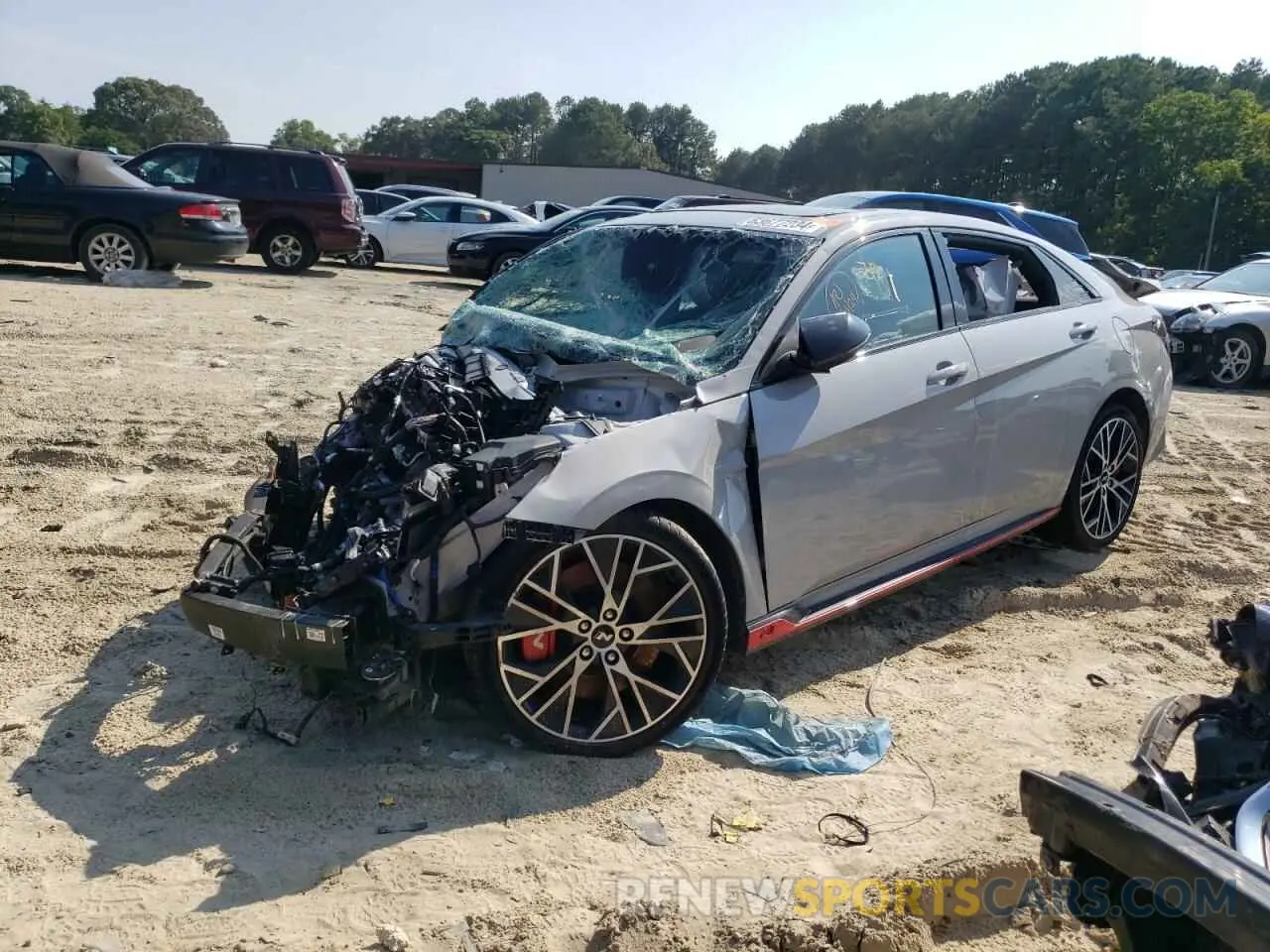 1 Photograph of a damaged car KMHLW4AK1PU014426 HYUNDAI ELANTRA 2023