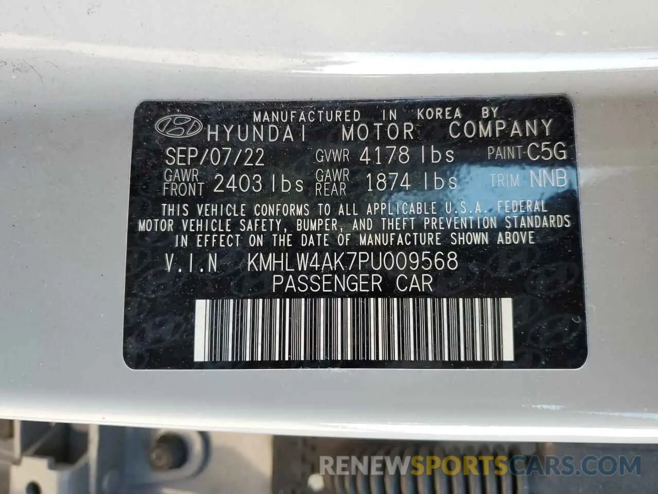 15 Фотография поврежденного автомобиля KMHLW4AK7PU009568 HYUNDAI ELANTRA 2023