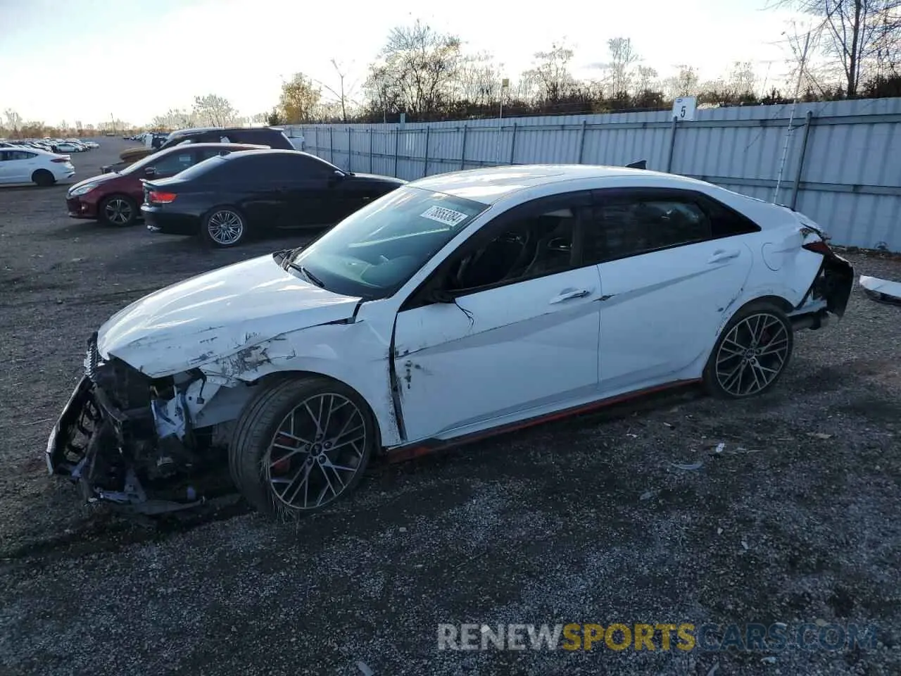 1 Photograph of a damaged car KMHLW4AKXPU014036 HYUNDAI ELANTRA 2023