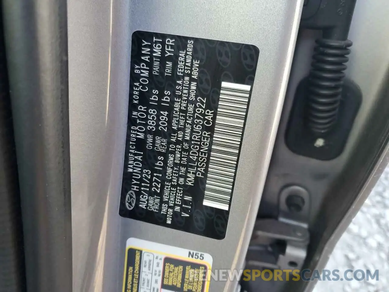 13 Photograph of a damaged car KMHLL4DG1RU637922 HYUNDAI ELANTRA 2024