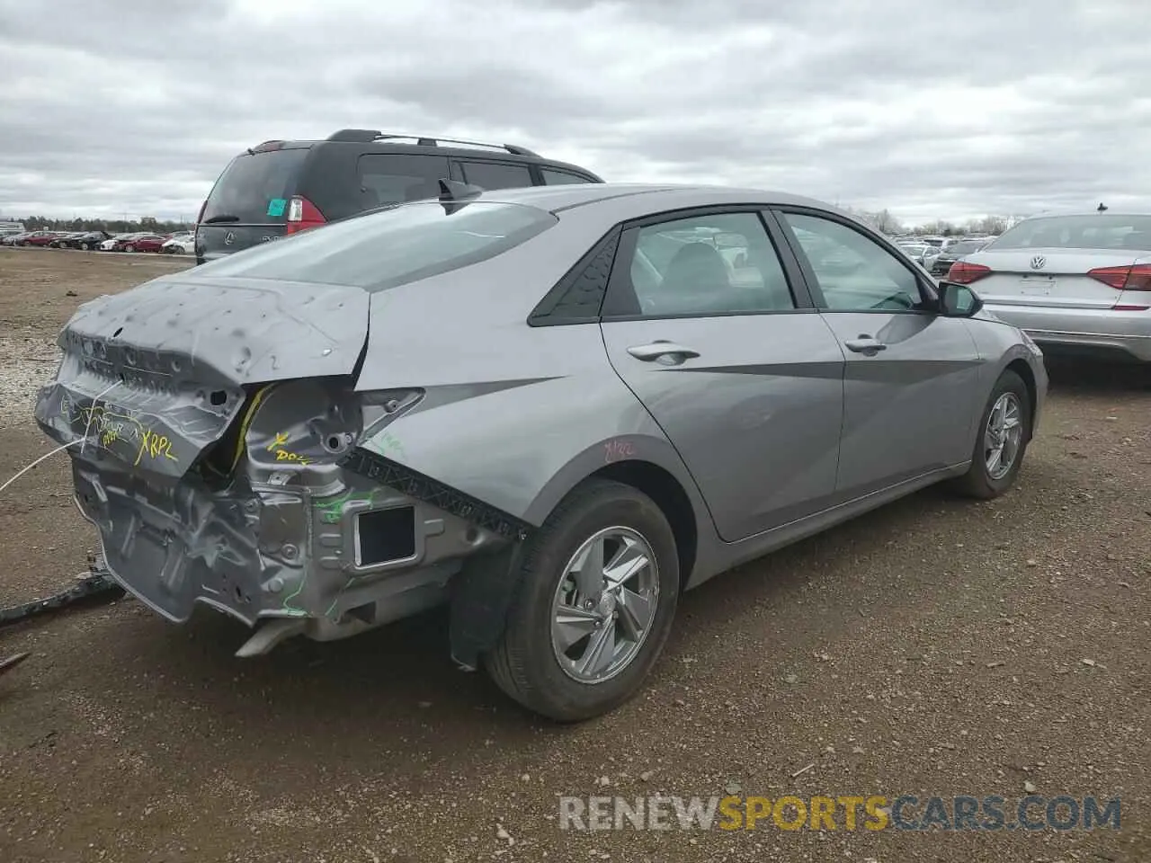 3 Фотография поврежденного автомобиля KMHLL4DG4RU842506 HYUNDAI ELANTRA 2024