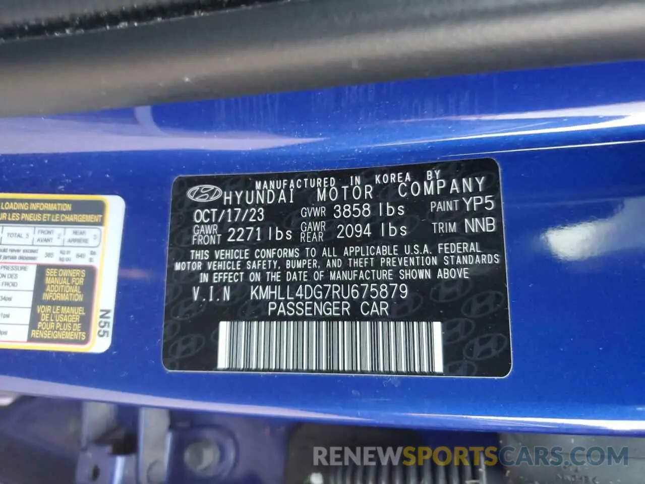 12 Фотография поврежденного автомобиля KMHLL4DG7RU675879 HYUNDAI ELANTRA 2024