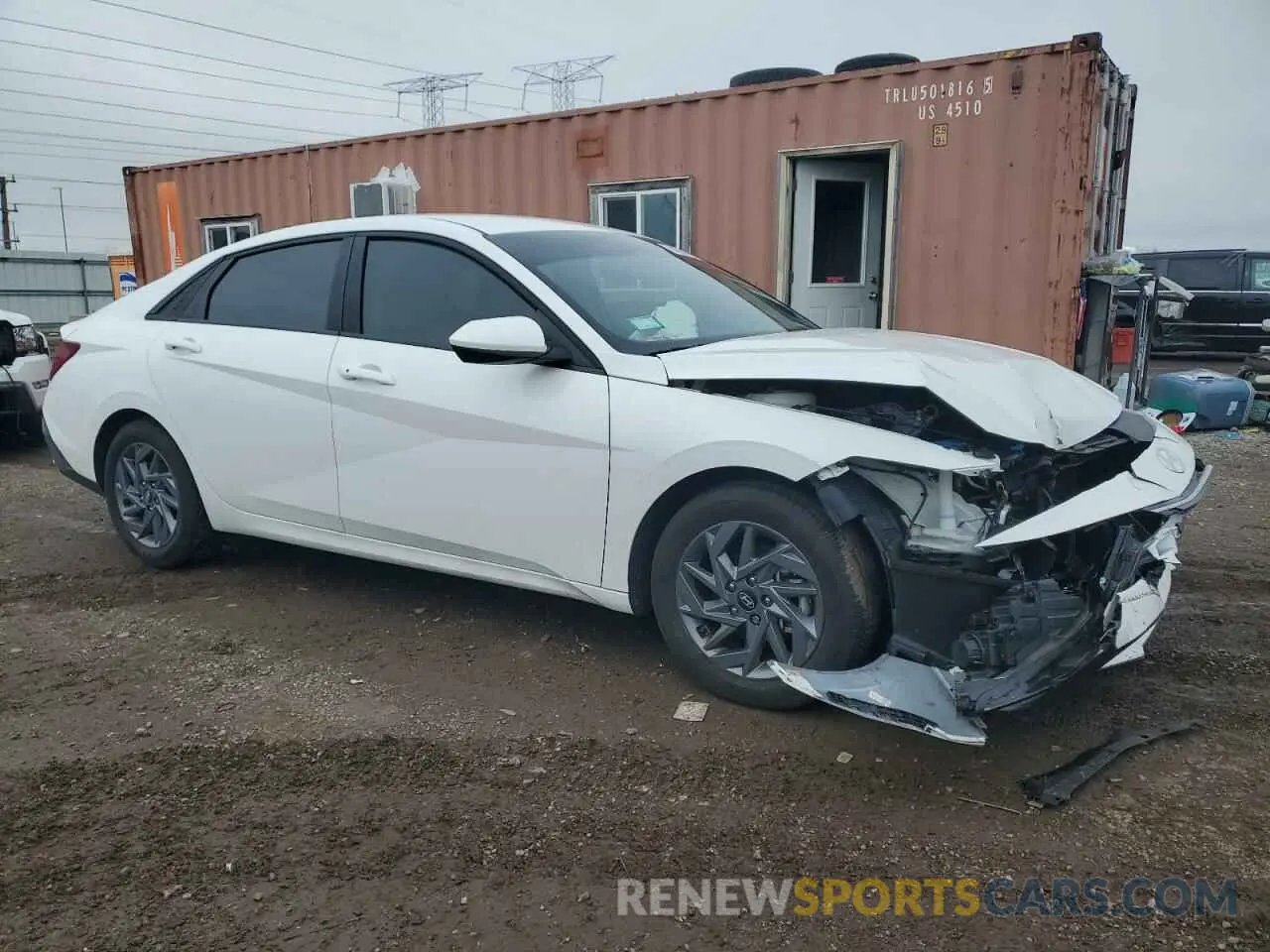 4 Photograph of a damaged car KMHLM4DG0RU643370 HYUNDAI ELANTRA 2024