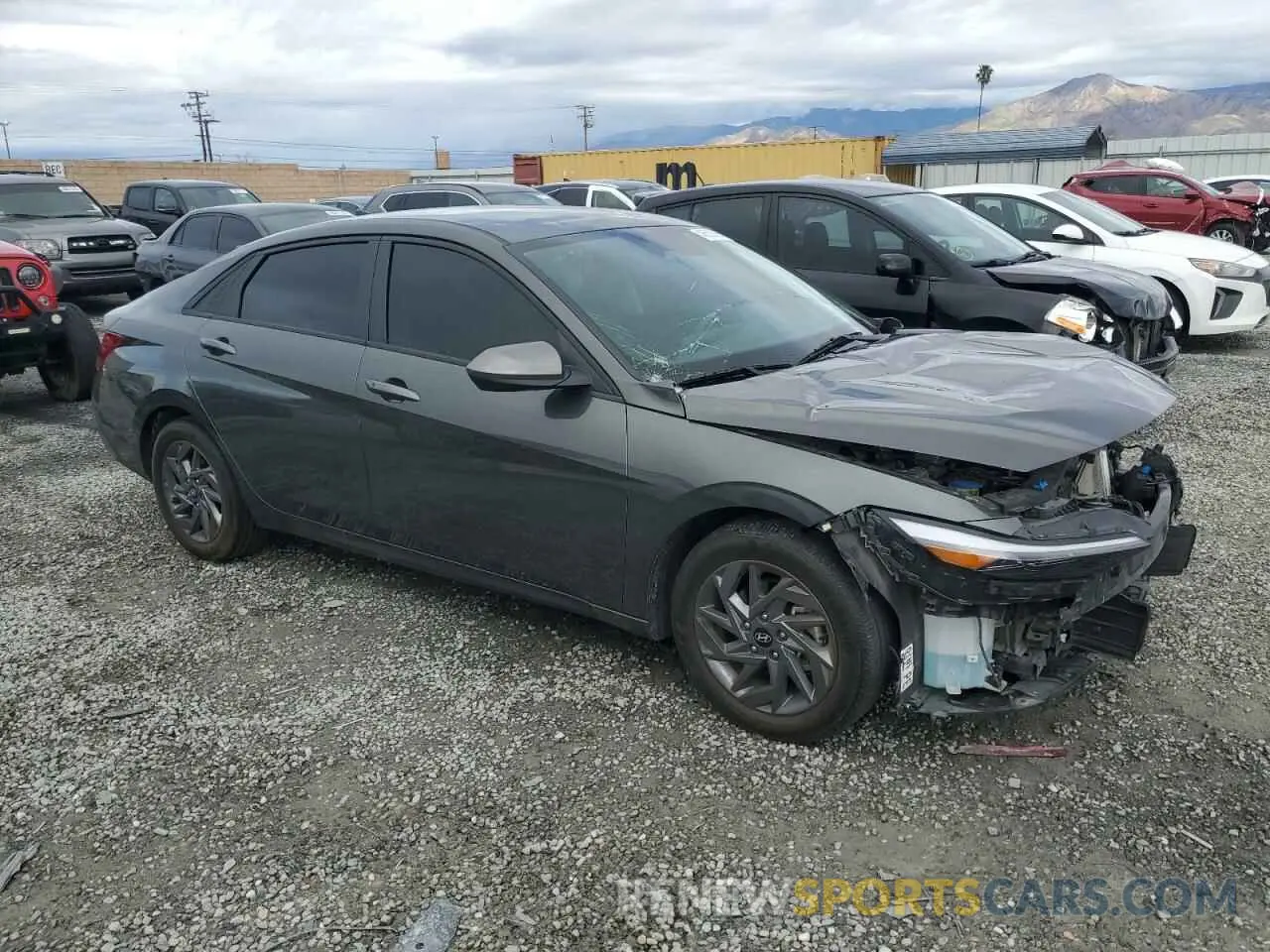 4 Photograph of a damaged car KMHLM4DG0RU666499 HYUNDAI ELANTRA 2024