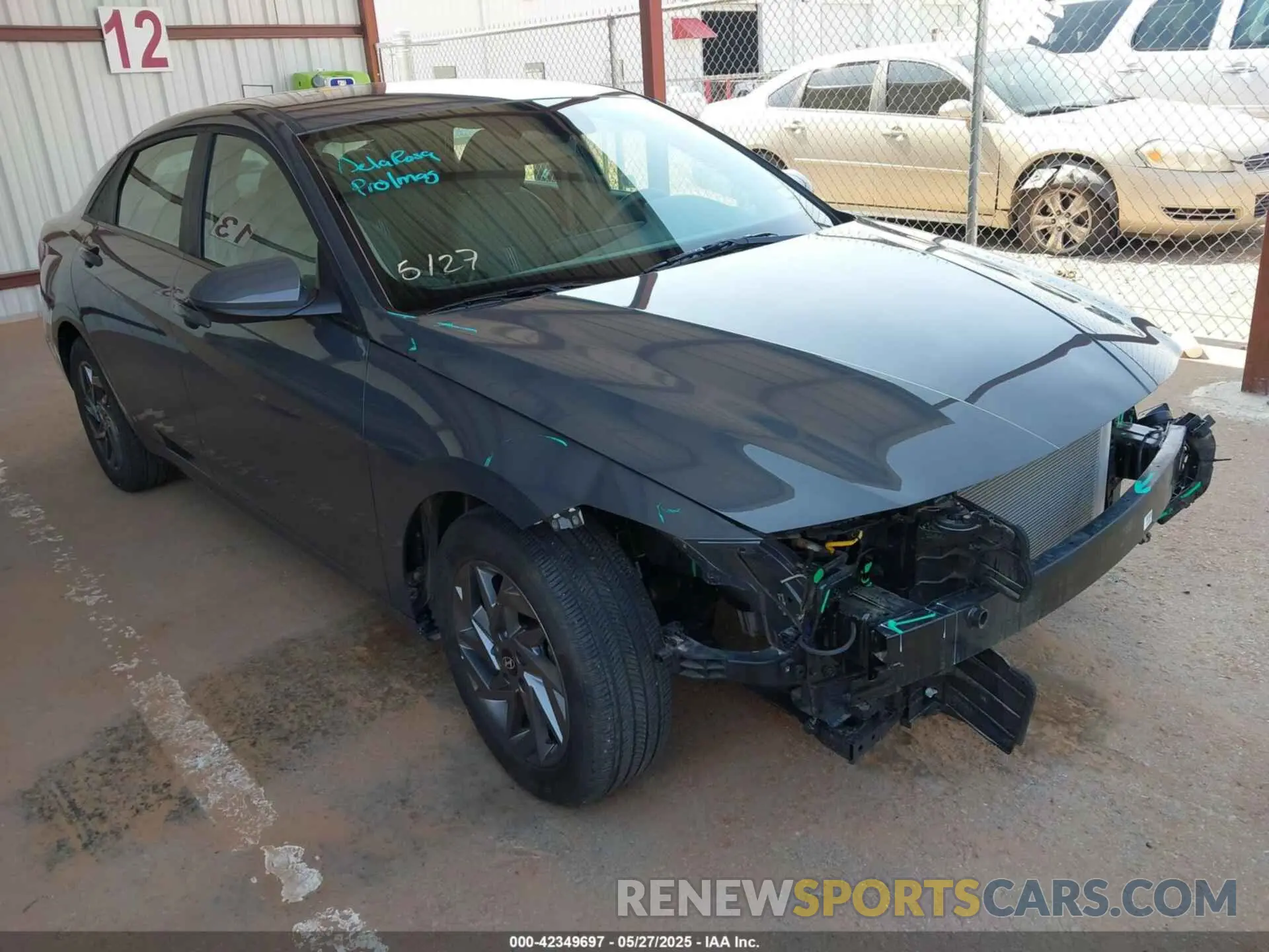 1 Photograph of a damaged car KMHLM4DG0RU703843 HYUNDAI ELANTRA 2024