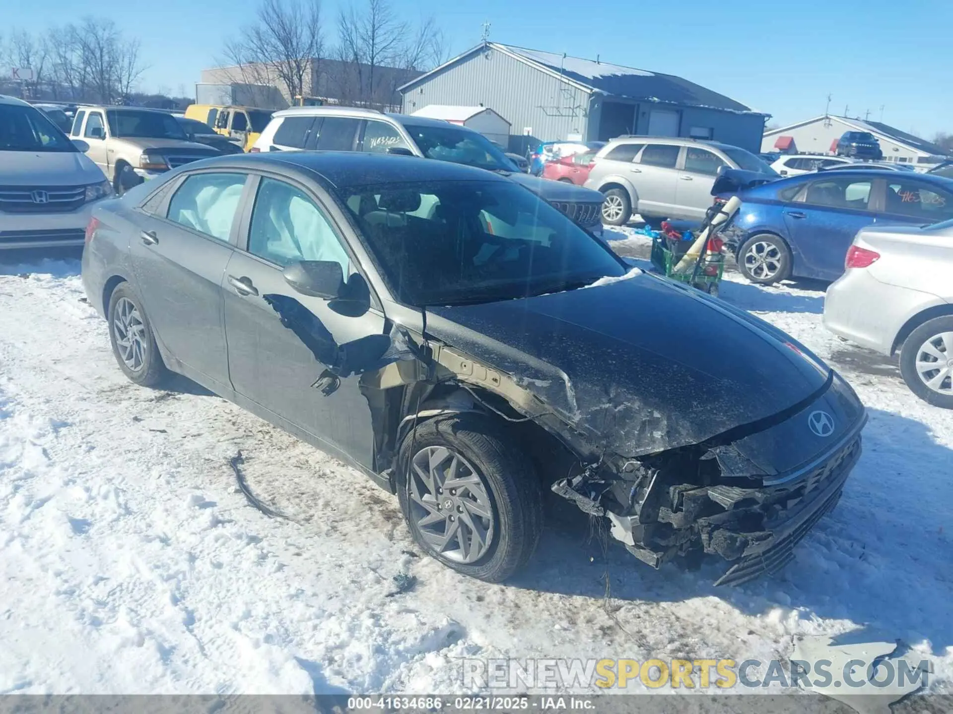 1 Photograph of a damaged car KMHLM4DG0RU745218 HYUNDAI ELANTRA 2024