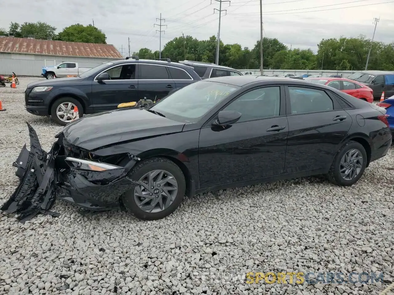 1 Photograph of a damaged car KMHLM4DG0RU817597 HYUNDAI ELANTRA 2024
