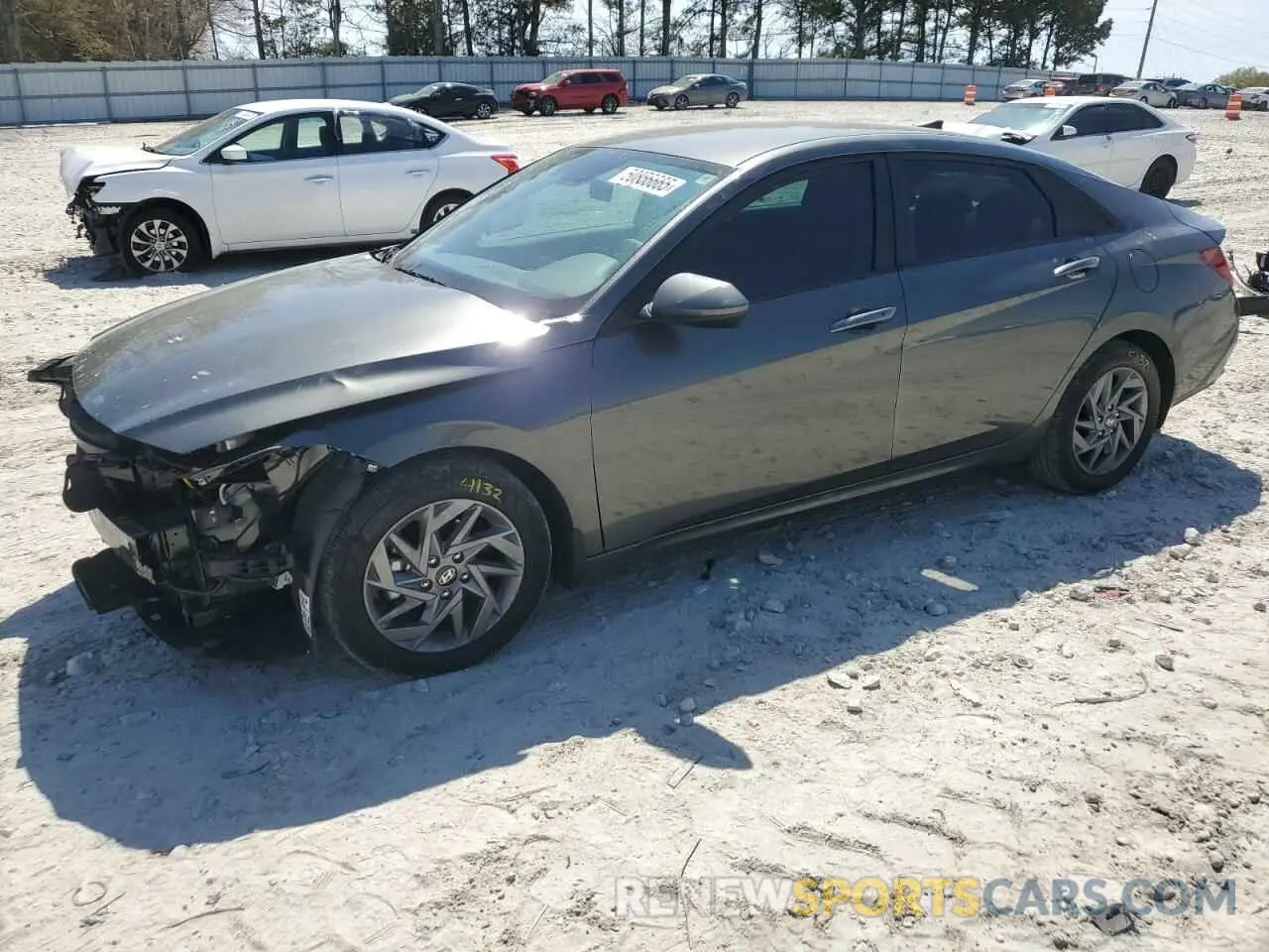 1 Photograph of a damaged car KMHLM4DG0RU828955 HYUNDAI ELANTRA 2024