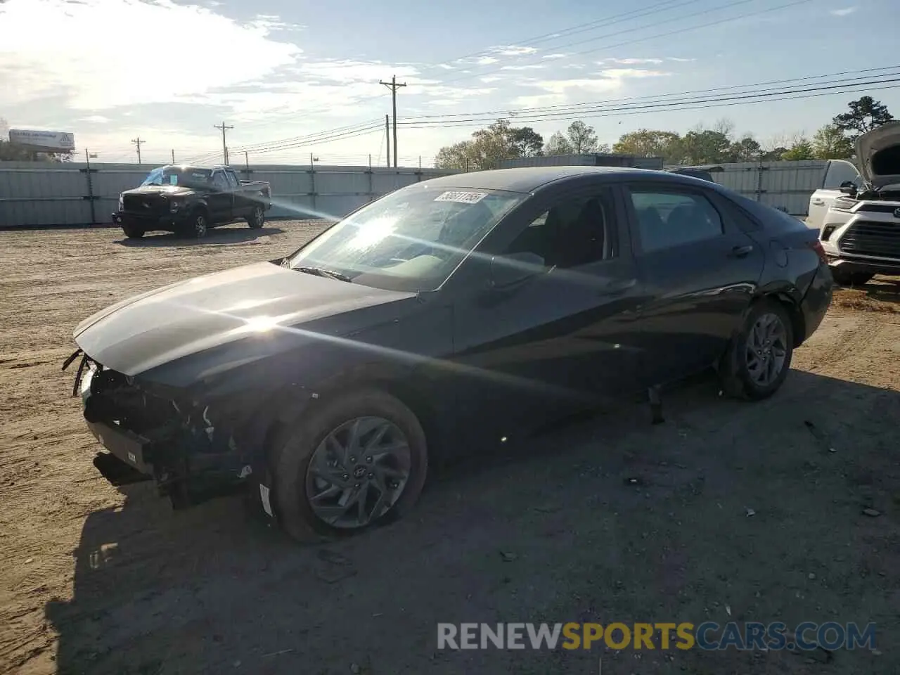 1 Photograph of a damaged car KMHLM4DG2RU658386 HYUNDAI ELANTRA 2024